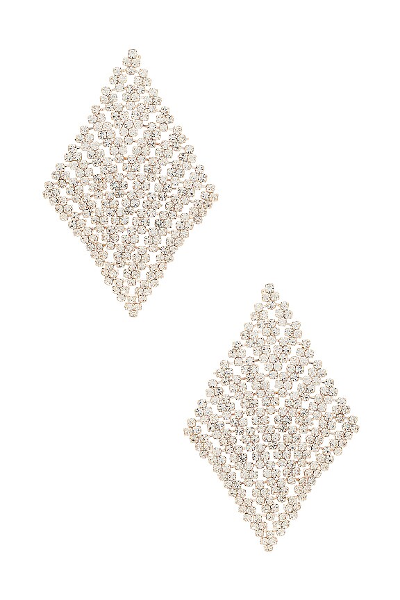 view 1 of 3 Pave Earring in Silver