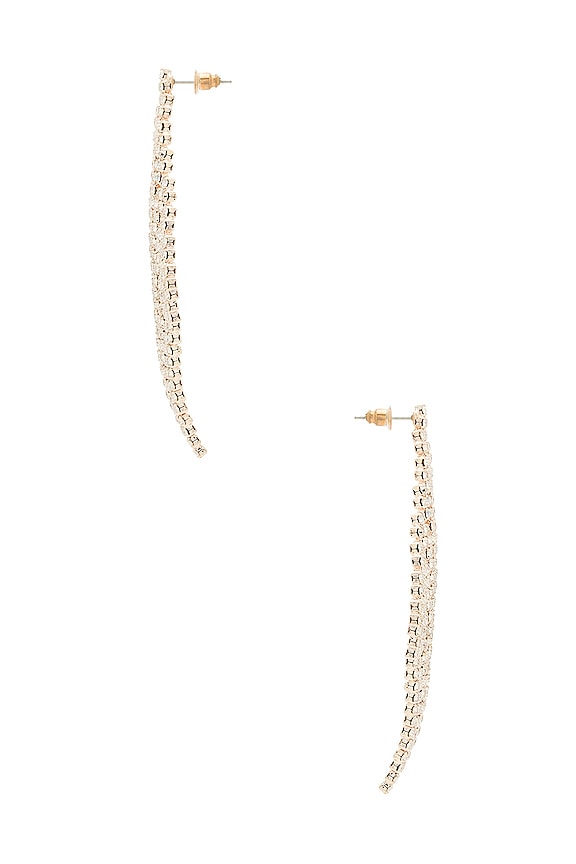 view 2 of 3 Pave Earring in Silver