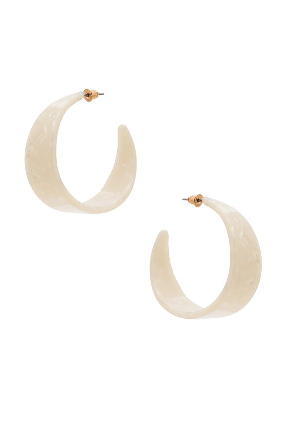 view 2 of 2 BOUCLES D'OREILLES SUMMER in White