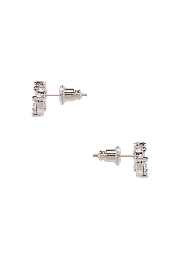 view 2 of 2 BOUCLES D'OREILLES FORME CHENILLE KATE in Silver