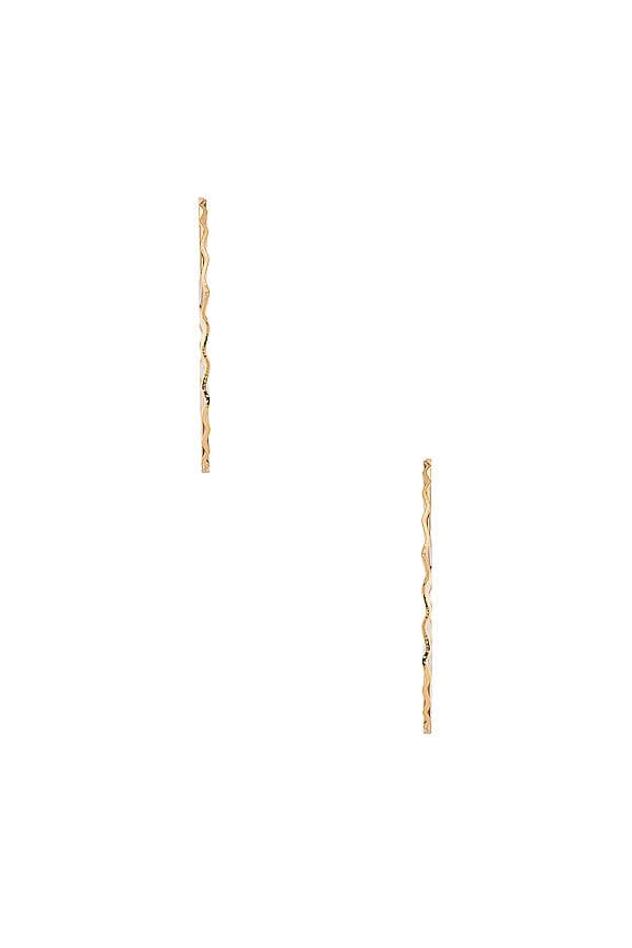 view 2 of 3 Ray Hoops in Gold