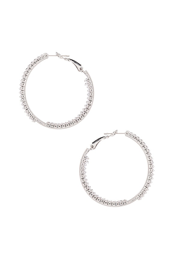 view 2 of 3 Top Notch XL Earrings in Silver