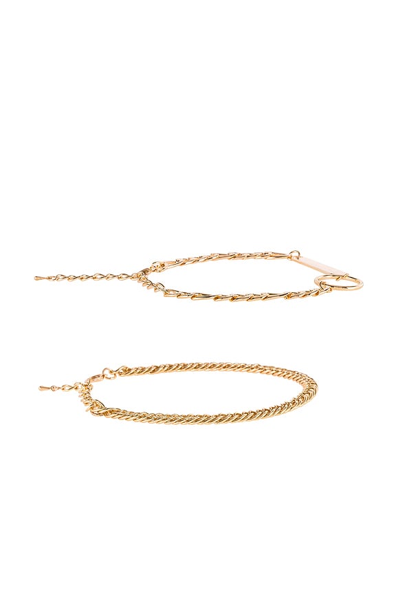 view 2 of 4 Rihanna Anklet in Gold