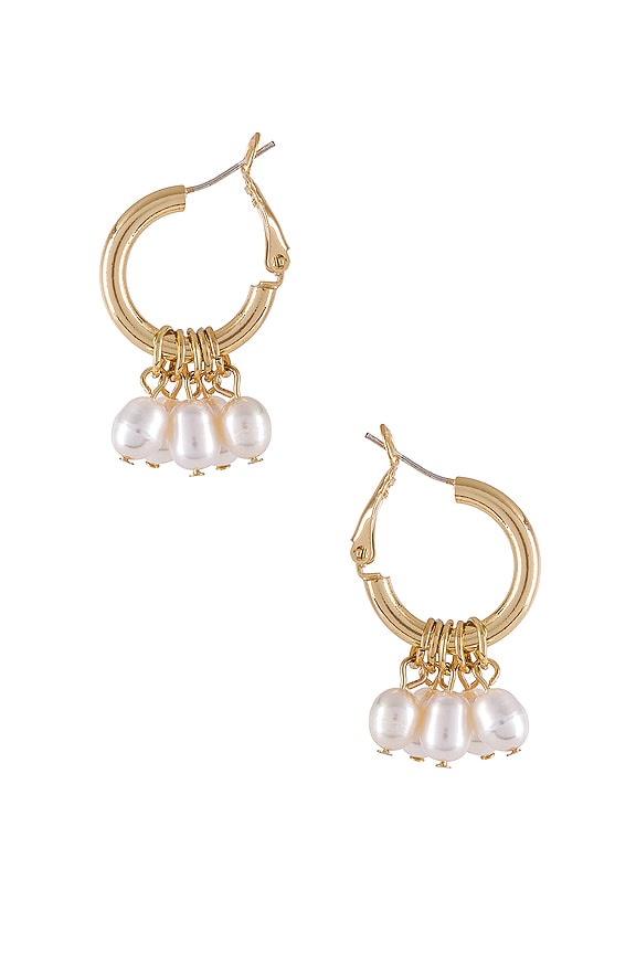 view 2 of 3 Whimsical Hoops in Gold