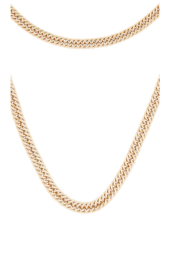 view 2 of 2 Layered Chain in Gold