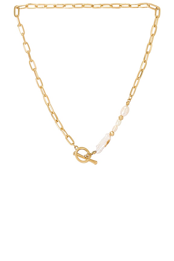 8 Other Reasons Oasis Lariat Necklace in Gold & Pearl | REVOLVE