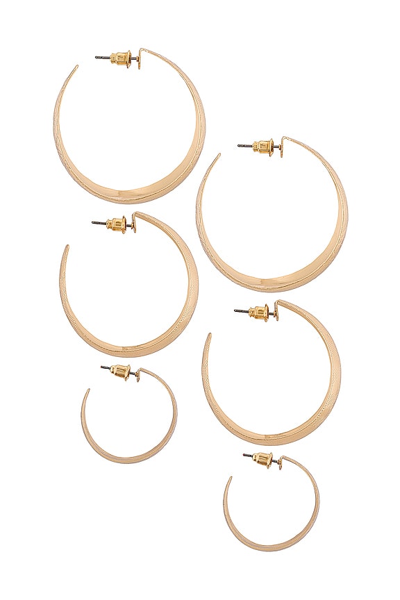 view 2 of 3 Jordy Hoops Earrings in Gold