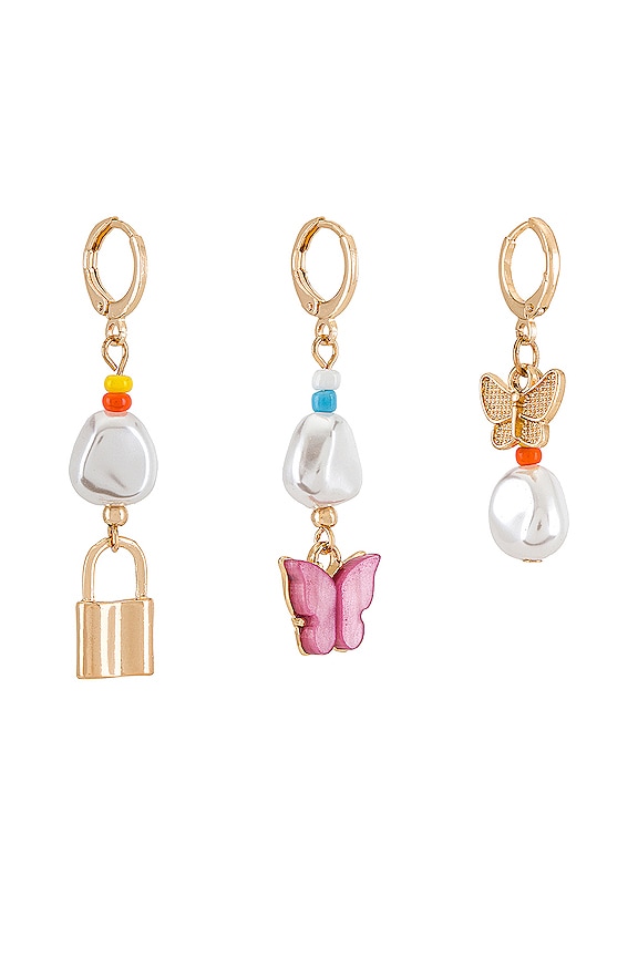 view 1 of 2 Marilyn Earrings in Gold & Multi