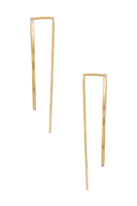 view 2 of 3 Lights Out Hoop Earrings in Gold