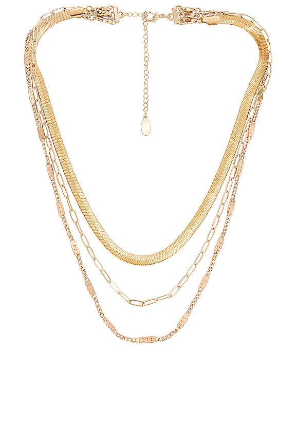 8 Other Reasons Paperclip Layered Necklace in Gold | REVOLVE