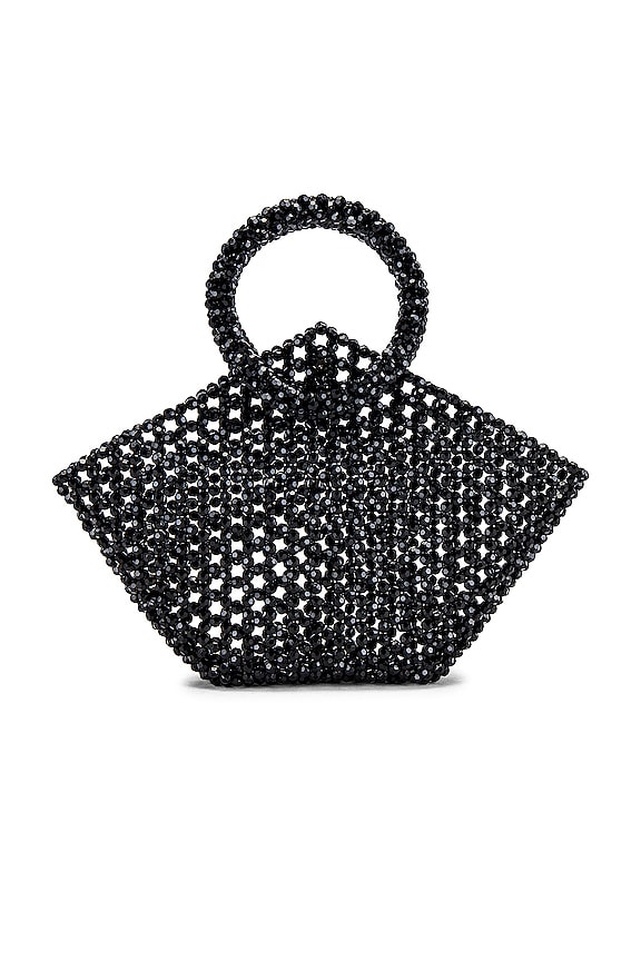 view 2 of 4 Geometric Top Handle Bag in Black