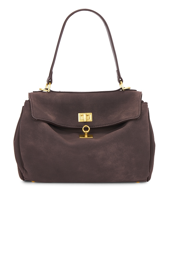 view 2 of 5 Locked in Slouch Bag in Dark Brown