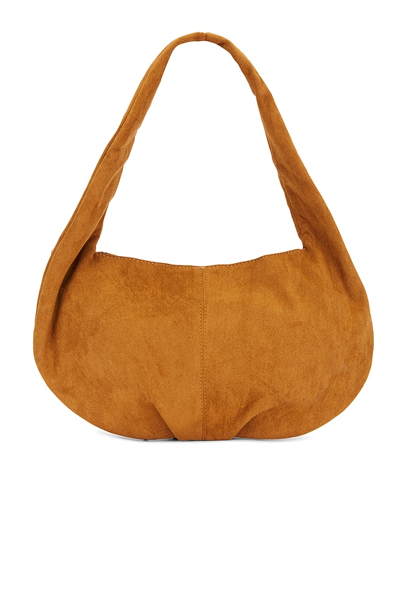 view 2 of 4 Studded Suede Shoulder Bag in Beige