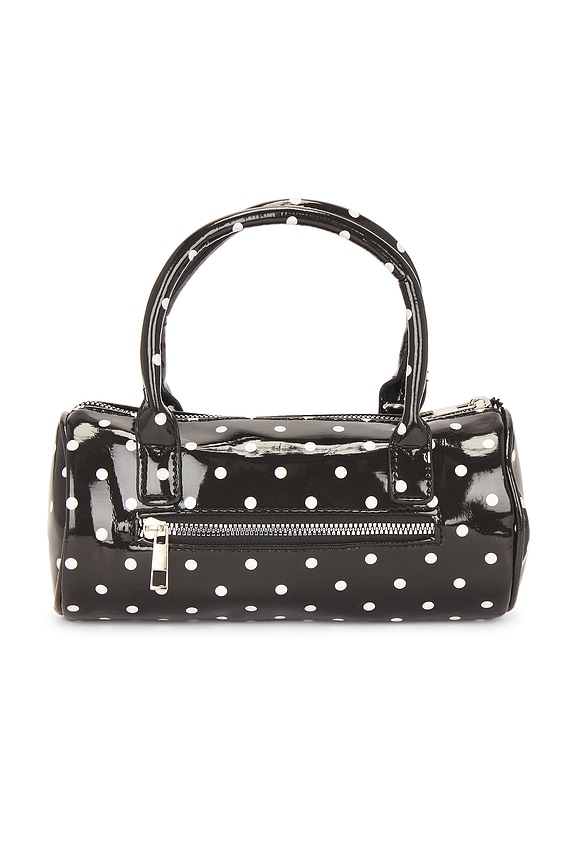 view 2 of 5 Delilah Top Handle Bag in Black White Polka Dots