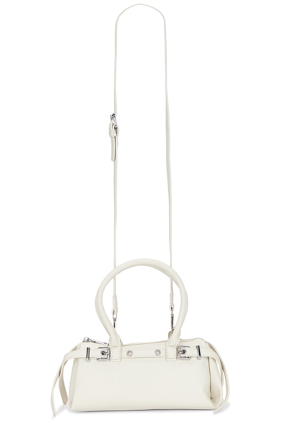view 1 of 5 Faux Nappa Shoulder Bag in Ivory