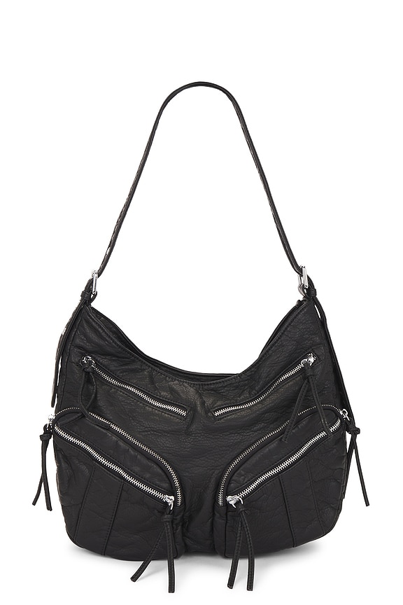 view 1 of 4 Leather Shoulder Bag in Black