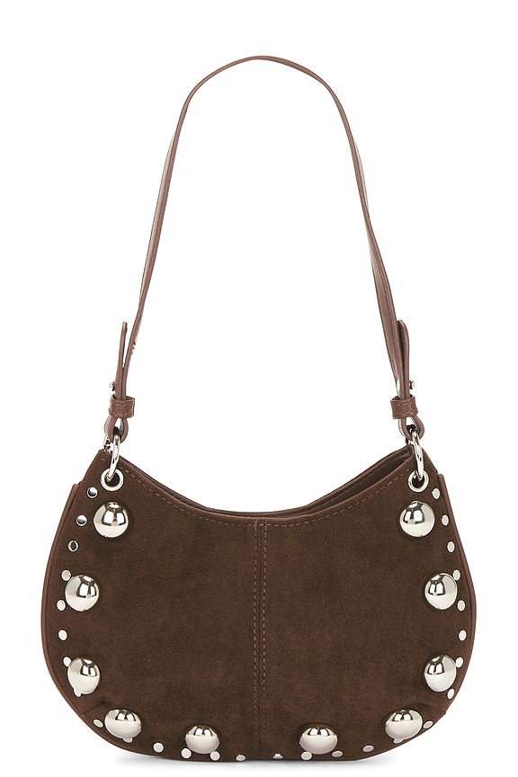 view 2 of 5 Faux Suede Shoulder Bag in Brown