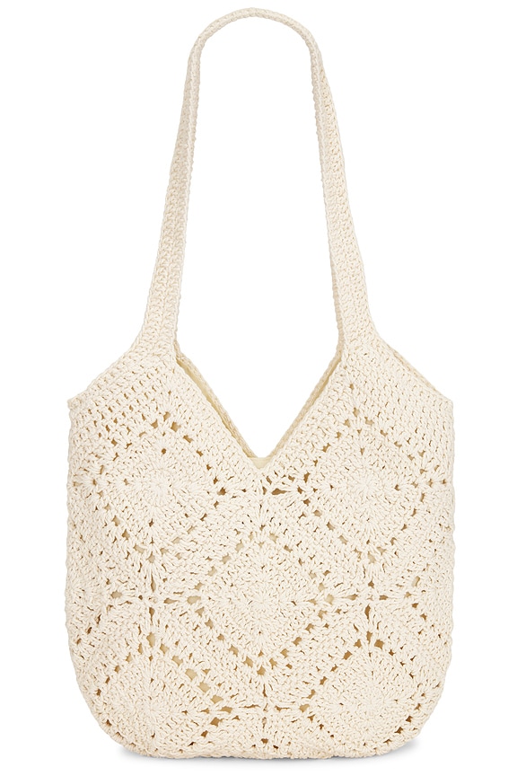 view 2 of 4 BOLSO HOMBRO HAND CROCHETED SLOUCHY SHOULDER BAG in Ivory