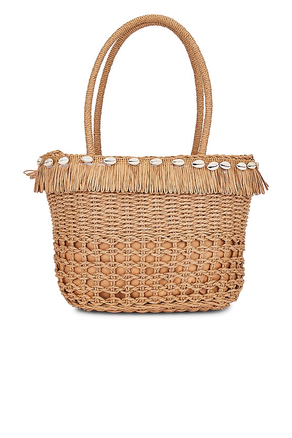 view 2 of 5 СОЛОМЕННАЯ СУМКА-ТОУТ in Brown