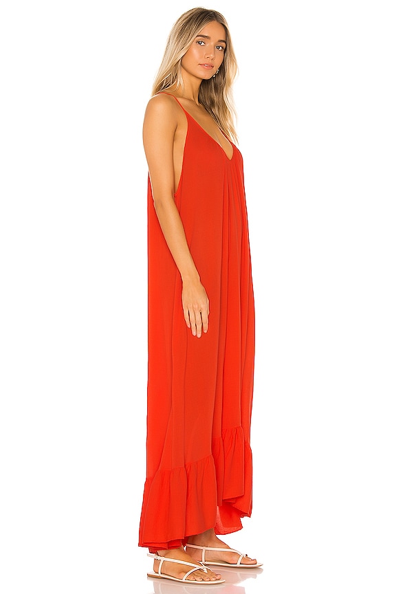view 2 of 3 Paloma Ruffle Maxi Dress in Dahlia