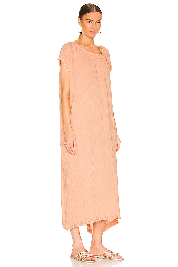 view 2 of 4 Moonstone Off the Shoulder Caftan in Terracotta