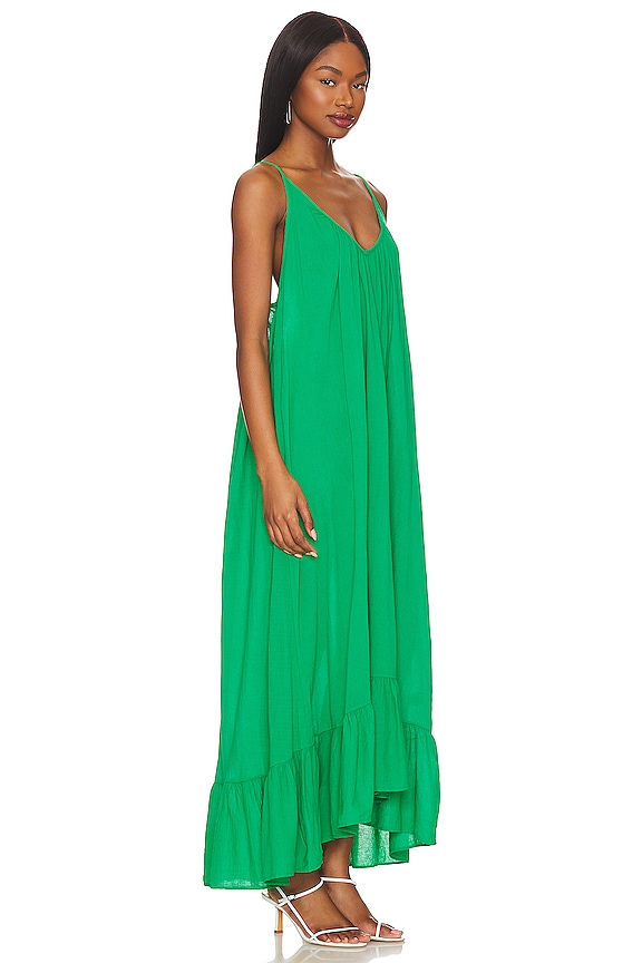 view 2 of 3 Paloma Ruffle Maxi Dress in Emerald