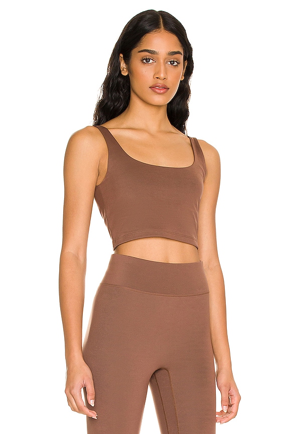 view 2 of 4 Tempo Cropped Tank in Cappuccino