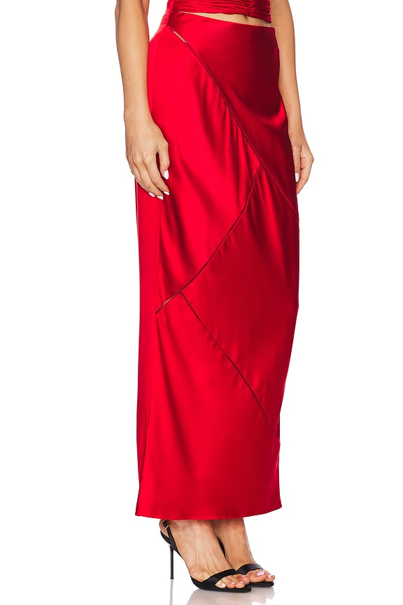 view 2 of 6 JUPE BIAIS in Red