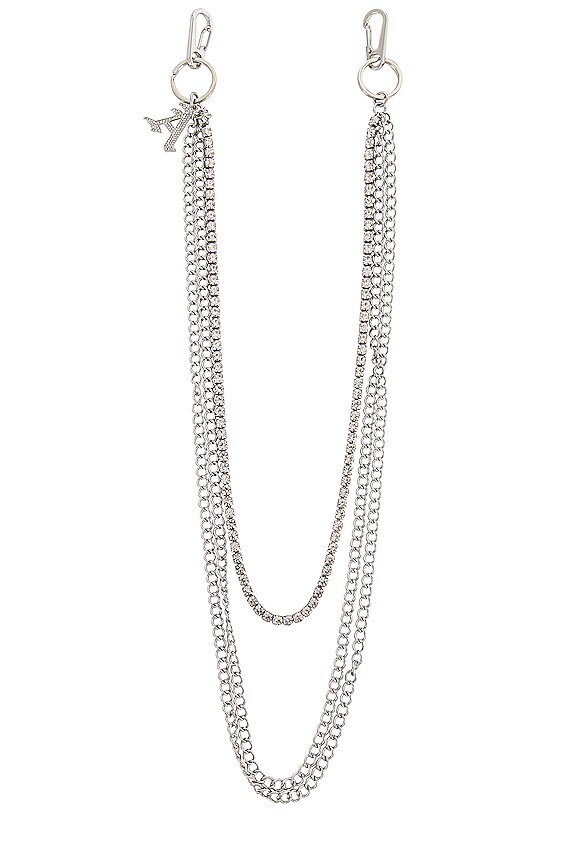 view 2 of 4 Liyah Wallet Chain in Silver