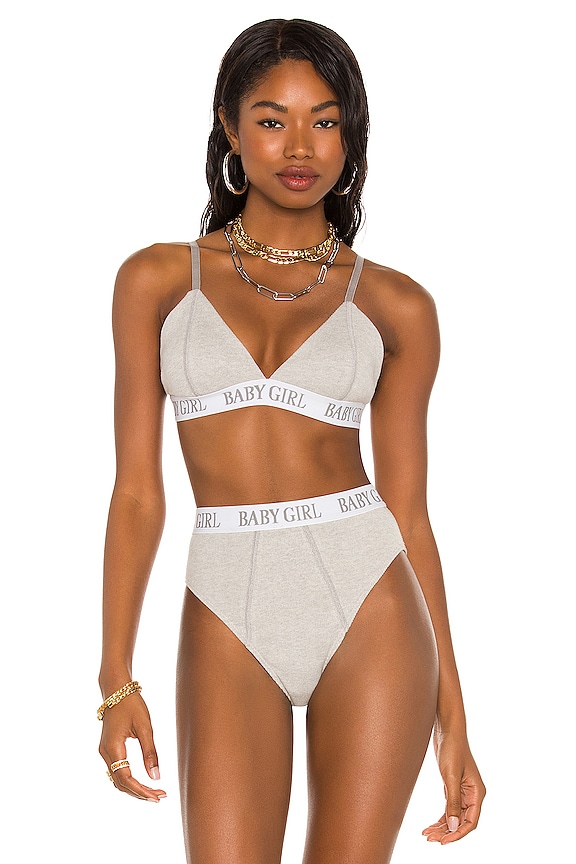 view 2 of 5 SUJETADOR TOP AALIYAH in Gray & White