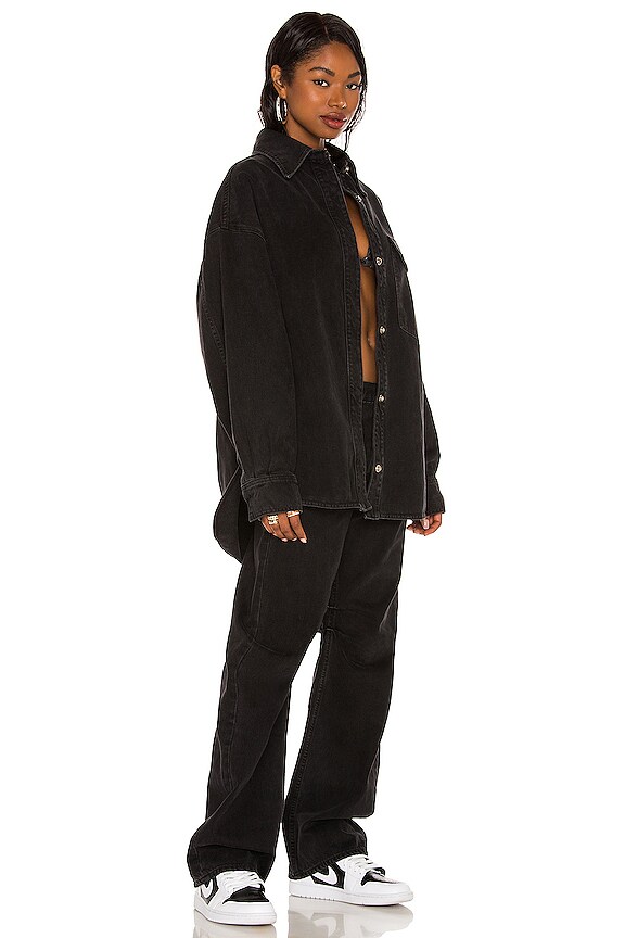 view 2 of 3 BACK & FORTH 데님 자켓 in Washed Black