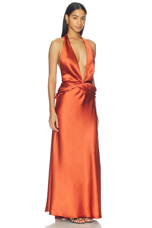 view 2 of 4 Francesca Dress in Rust