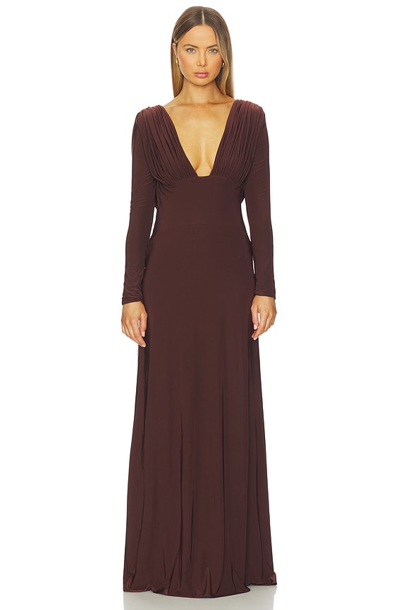 view 2 of 4 Lucia Dress in Chocolate