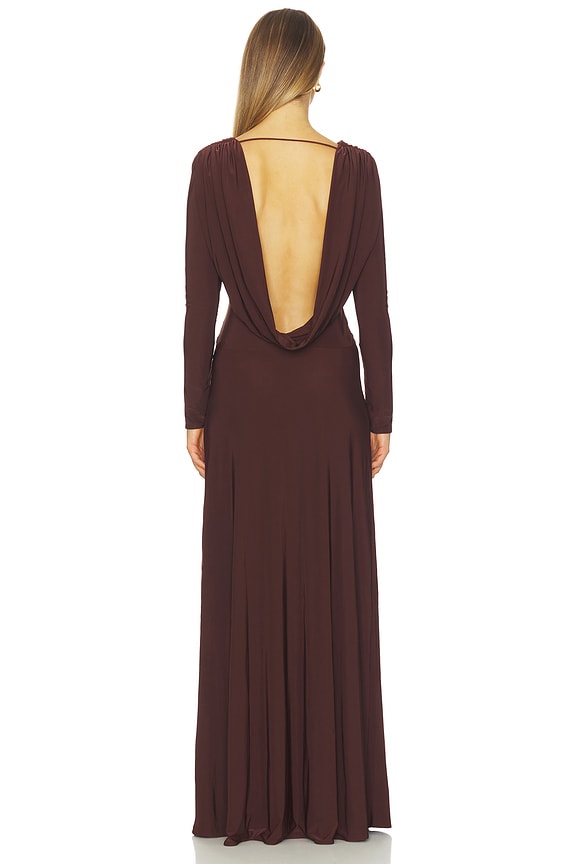 arcina ori brown dress Lucia in Chocolate Lace detailing attr:high slit Hell Bunny 60's Black Size:8/9 Years