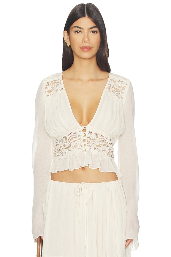 view 1 of 5 Alessandra Top in Cream