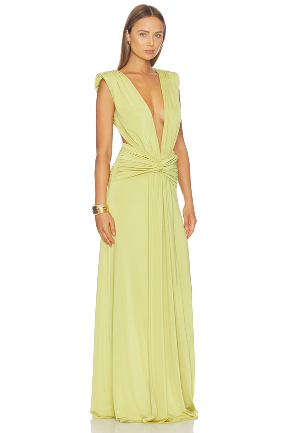 view 2 of 4 ROBE MAXI SADE in Green