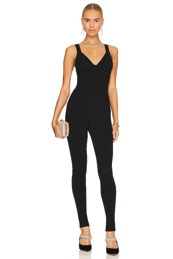 ALL THE WAYS Giana Lounge Jumpsuit in Black | REVOLVE