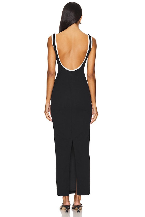 ALL THE WAYS Eliza Maxi Dress in Black & White | REVOLVE