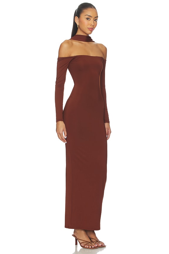 view 2 of 3 VESTIDO AIDA in Brown