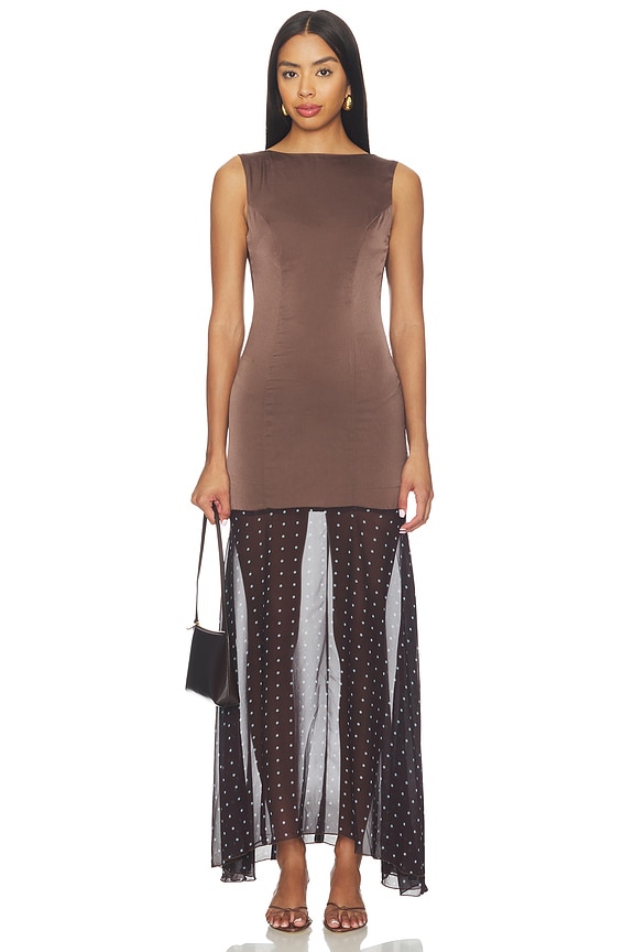 view 1 of 3 VESTIDO SARIAH in Brown