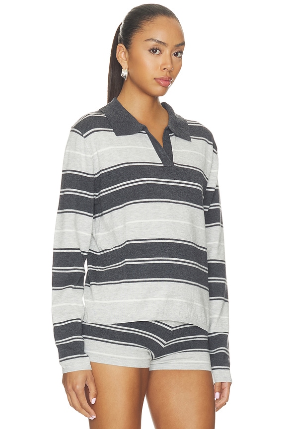 view 2 of 4 Dillon Sweater in Grey Stripe