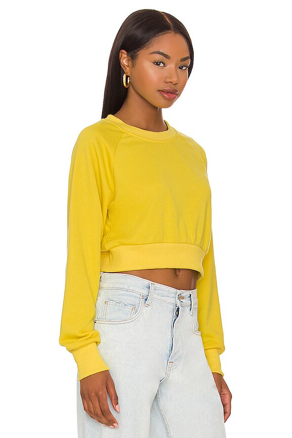 view 2 of 4 Janelle Pullover Crop Sweater in Yellow