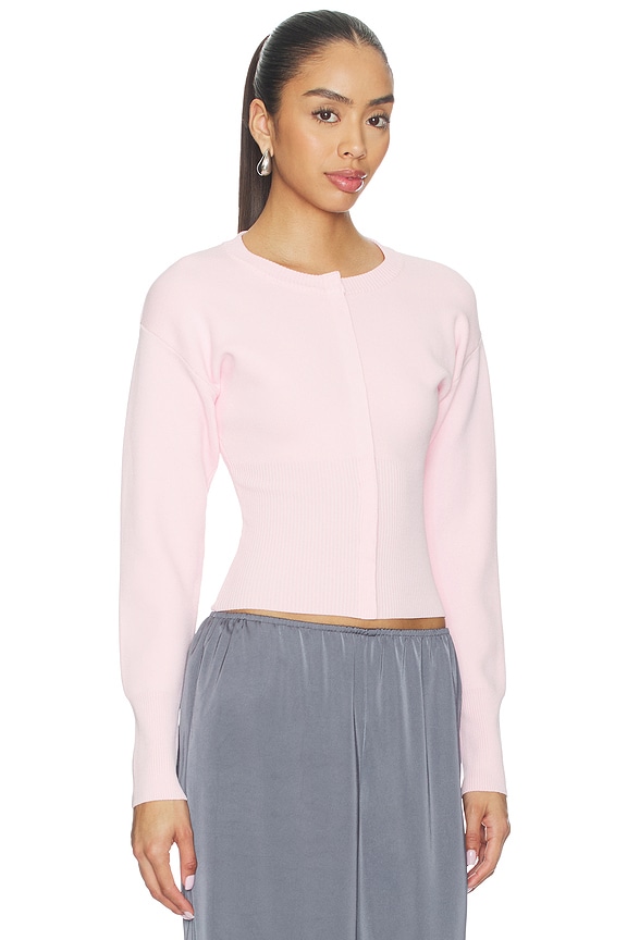 view 2 of 4 Kourtney Cardigan in Baby Pink