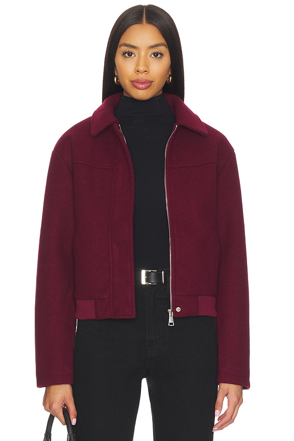 view 2 of 5 ABRIGO RISSA in Burgundy