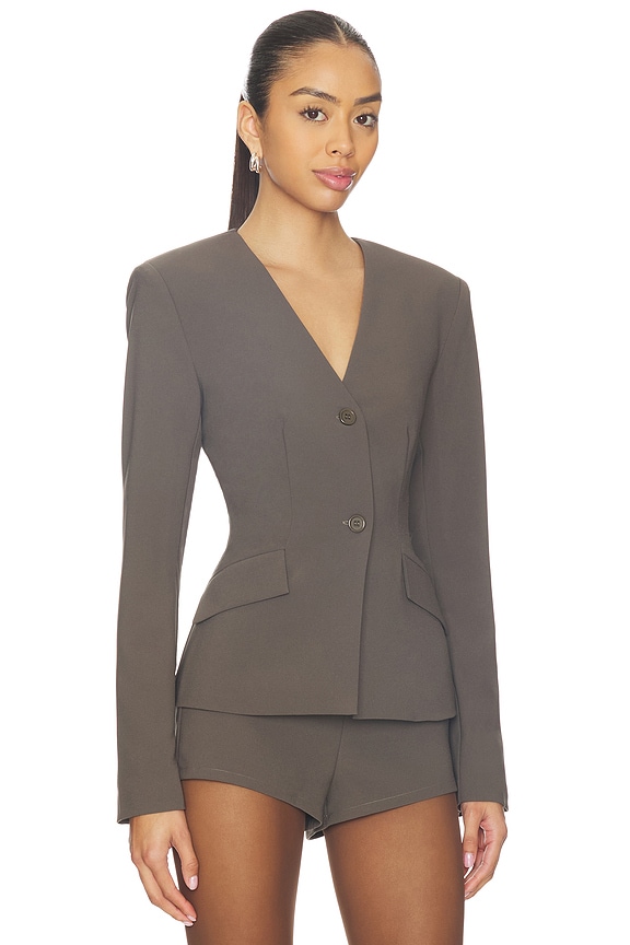view 2 of 4 Kourtney Blazer in Dark Grey