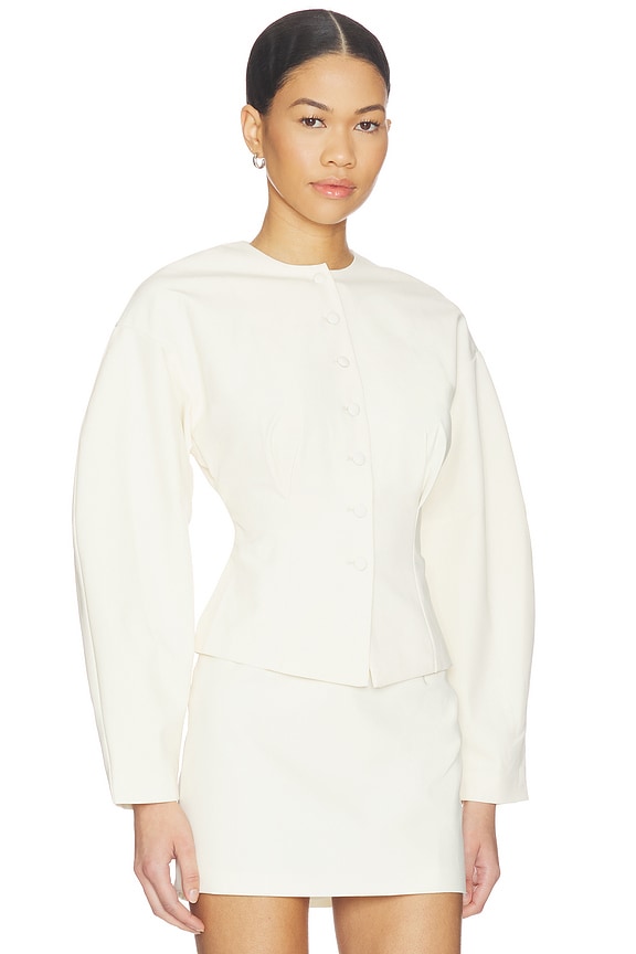 view 2 of 4 Mamie Blazer in Ivory