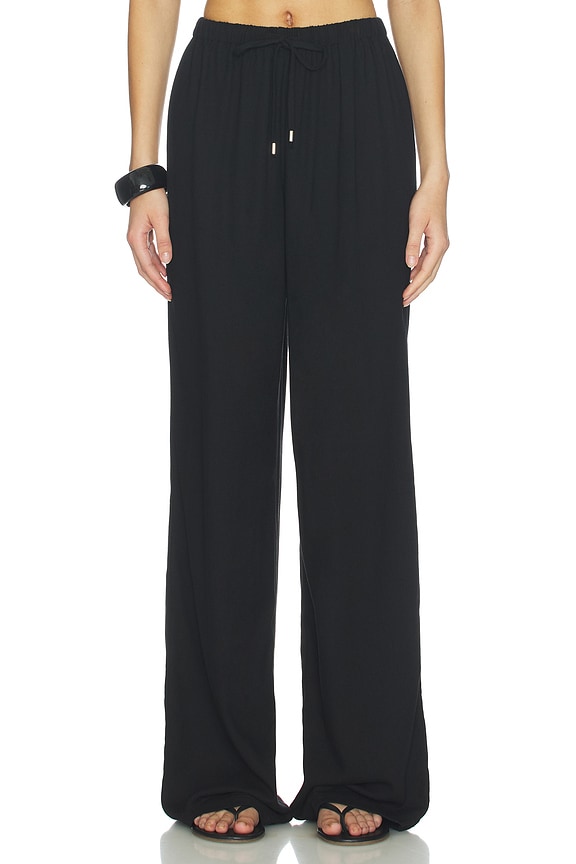 view 1 of 6 Beth Drawstring Pant in Black