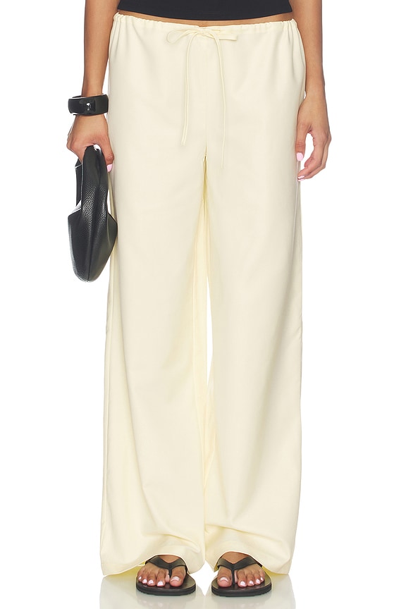 view 1 of 6 Sama Drawstring Pant in Butter Yellow