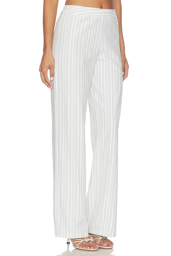 view 2 of 6 PANTALON KRISSY in Green Stripe