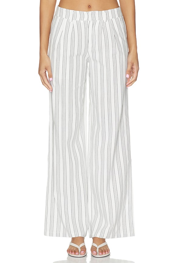 view 2 of 7 PANTALÓN RAINEY in Black & White Stripe